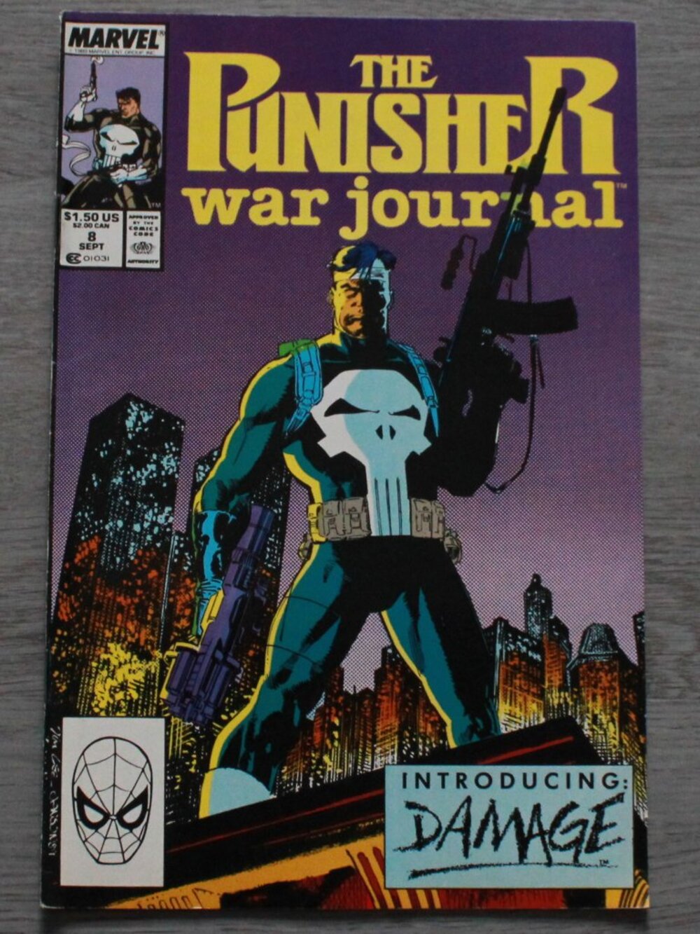 Vintage Marvel Comics 1989 "The Punisher War Journal #8" Comic Book